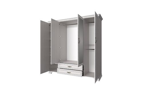 Шкаф 4D2S Z 209х62,1х212,1/Вудлайн кремовый фото в интернет-магазине BestWood