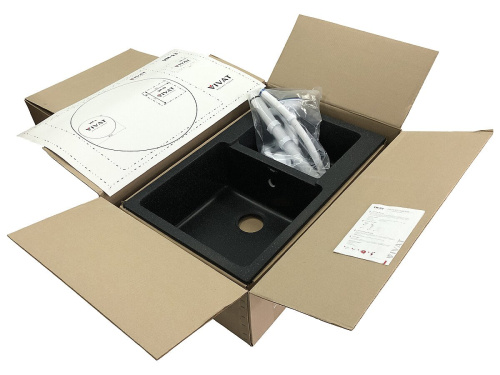 Мойка врезная 2Ч 76,5х50х19 /Матовый белый фото в интернет-магазине BestWood