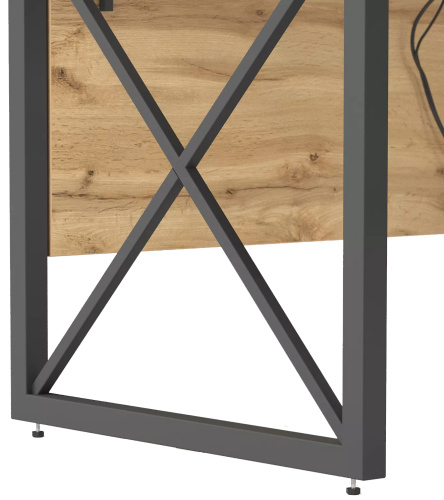 Стол письменный 150х120х76 /Дуб вотан фото в интернет-магазине BestWood