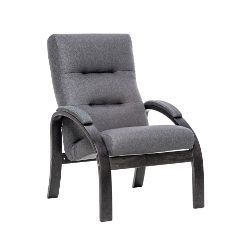 Кресло Лион 68,5х80х100 Венге/Серый фото в интернет-магазине BestWood