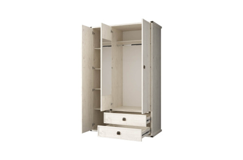 Шкаф 3DG2S 126,6х59х202,8/Сосна винтаж фото в интернет-магазине BestWood