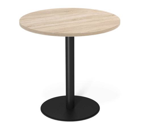 Стол универсальный Черный муар,дуб сонома,80х80х75,5см. фото в интернет-магазине BestWood