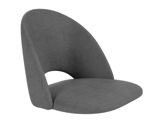 Стул полубарный 50х53х102/Платиново-Серый/Черный Муар фото в интернет-магазине BestWood