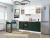 Кухонный гарнитур Дублин-03 195х60х214 Special White/Special Green фото в интернет-магазине BestWood