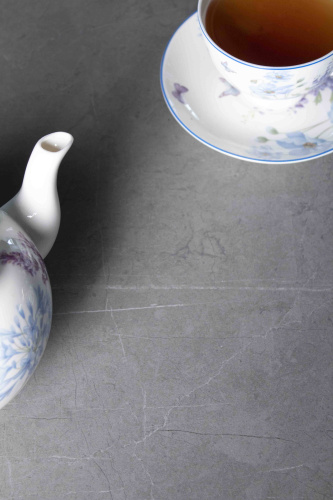 Стол обеденный 120(180)х90х76/Серый Светлый/Черный фото в интернет-магазине BestWood