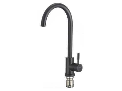 Смеситель для кухни 370/200 1Р /Черный фото в интернет-магазине BestWood