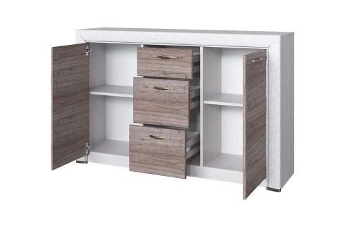 Гостиная К-1 Оливия 136х292х217 Вудлайн кремовый/Дуб анкора фото в интернет-магазине BestWood