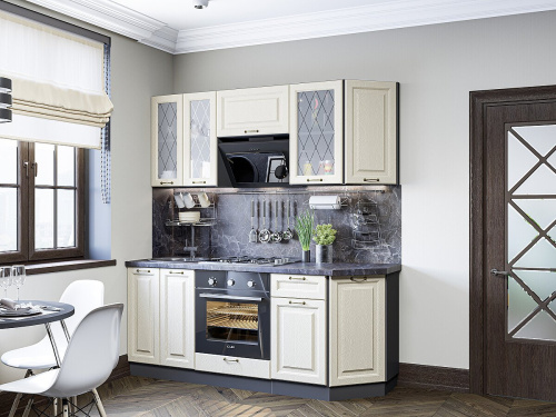 Кухонный гарнитур Ницца-01  190х60х214/Дуб крем фото в интернет-магазине BestWood