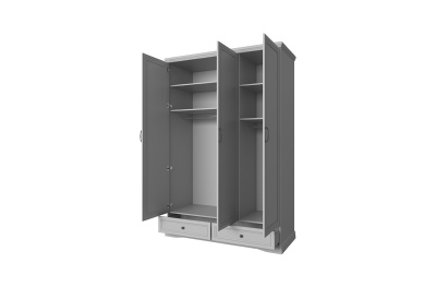 Шкаф 3DG2S Z 155,8х63,2х231,4/Серый фото в интернет-магазине BestWood