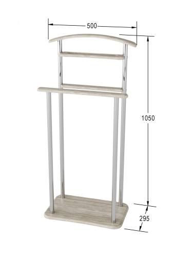 Вешалки костюмные 29,5х50х105/Дуб Беленый фото в интернет-магазине BestWood