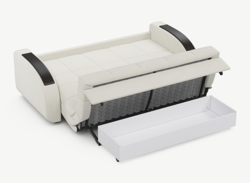 Диван прямой,Белый Велюр фото в интернет-магазине BestWood