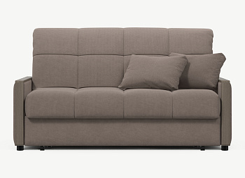 Диван прямой,Бежевый Велюр под рогожку