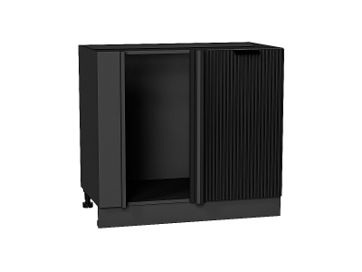 Кухонный гарнитур Евро Лайн-05  140/240х60х214/Белый/Антрацит фото в интернет-магазине BestWood