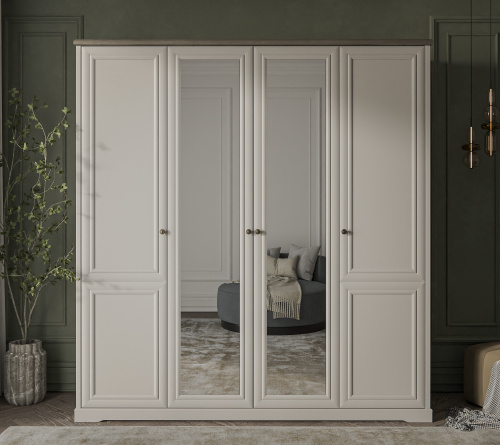 Шкаф 4DG Z 215,4х60,9х230,5 Персидский жемчуг/Каньон фото в интернет-магазине BestWood