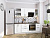 Кухонный гарнитур Сканди-02 White Silkwood 220х60х214/White Silkwood