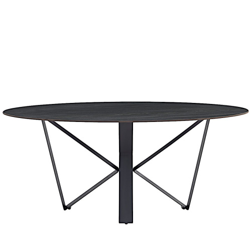 Стол обеденный Космо 180х90х75/Металл Черный/Керамика AustriIia sand black фото в интернет-магазине BestWood