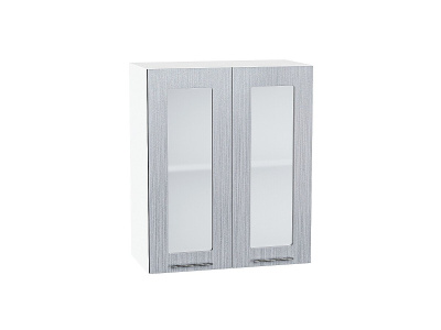 Кухонный гарнитур Валерия-М-05  320/180х60х214/Серый металлик дождь светлый/Черный металлик дождь фото в интернет-магазине BestWood