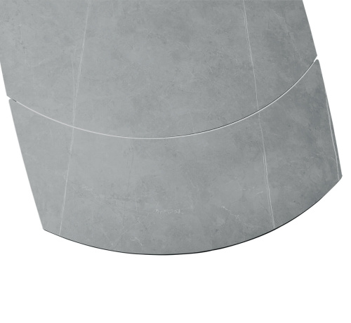 Стол обеденный 120(180)х90х76/Серый Светлый/Черный фото в интернет-магазине BestWood