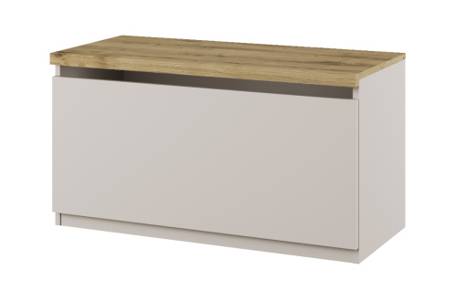 Тумба для обуви 1D 87,6х41х48,4 Персидский жемчуг/Дуб Наварра фото в интернет-магазине BestWood