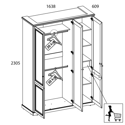 Ящик для шкафов 4DG 45,9х45х14   /Персидский жемчуг фото в интернет-магазине BestWood
