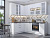 Кухонный гарнитур Флэт Плюс-02  170/240х60х234/White In 2S