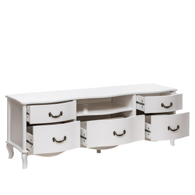 ТВ-тумба 153,3х41,9х52/Молочный дуб фото в интернет-магазине BestWood