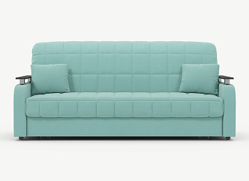 Диван прямой,Мятно-голубой Велюр