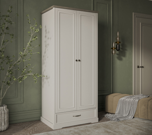 Шкаф 2DG1S 93,8х60,9х210,9 Персидский жемчуг/Каньон фото в интернет-магазине BestWood