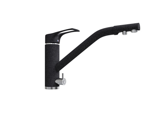 Смеситель для кухни 205/235 2Р /Матовый Черный фото в интернет-магазине BestWood