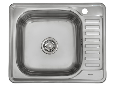 Мойка врезная (левая) 1Ч1К 58х48х18 /Глянец фото в интернет-магазине BestWood