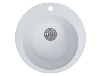 Мойка врезная 1Ч 47х37,5х18 /Матовый белый фото в интернет-магазине BestWood