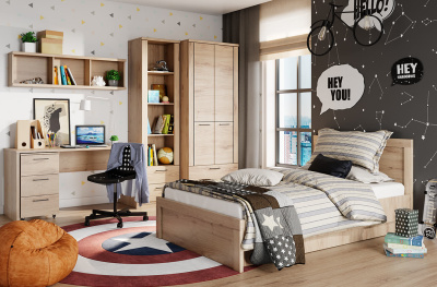 Шкаф 2DG2S 80,8х41х210,4/Дуб Наварра фото в интернет-магазине BestWood