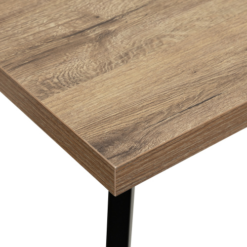 Стол раздвижной Ковен 120х80х75 Дуб велингтон/Черный фото в интернет-магазине BestWood