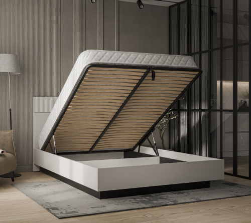 Кровать 160 с ПМ 165,4х206,4х110,7 Персидский жемчуг/Амарок фото в интернет-магазине BestWood