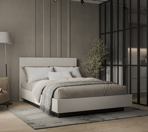 Кровать 160 с ПМ 165,4х206,4х110,7 Персидский жемчуг/Амарок фото в интернет-магазине BestWood