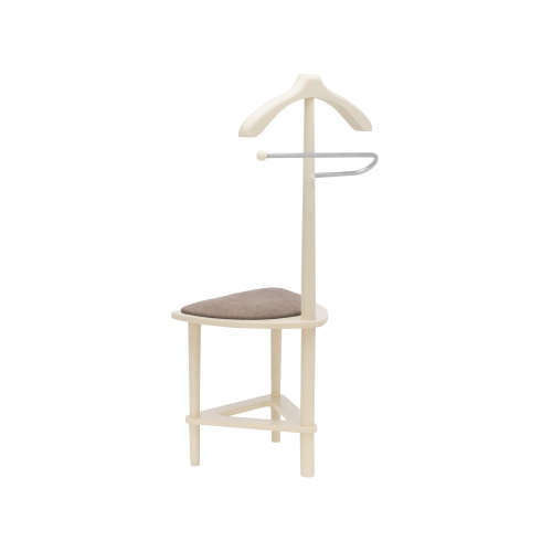 Вешалка со стулом Атланта 36х41х105 Слоновая кость/Коричневый фото в интернет-магазине BestWood