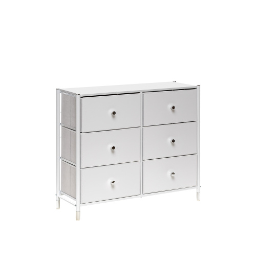 Комод Нирита/Хайди, 6 ящиков 88,5х30х77,3/Белый фото в интернет-магазине BestWood
