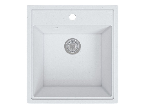 Мойка врезная 1Ч 46,5х50,5х18 /Матовый белый фото в интернет-магазине BestWood