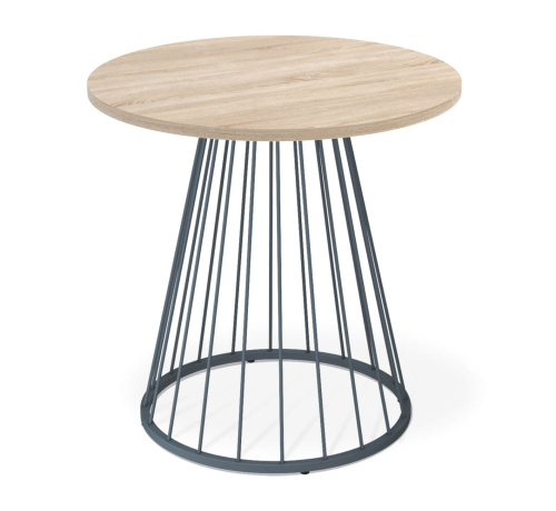 Стол универсальный Антрацит,дуб сонома,80х80х76см. фото в интернет-магазине BestWood