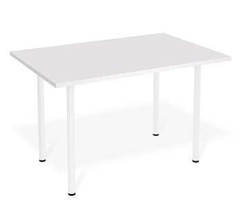 Стол универсальный Белый,белый шагрень,120х80х72,2см.