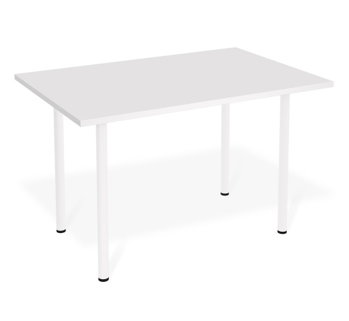 Стол универсальный Белый,белый шагрень,120х80х72,2см. фото в интернет-магазине BestWood