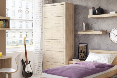 Шкаф 2D 92,1х46,6х217,3/Дуб Санремо фото в интернет-магазине BestWood