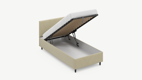 Кровать с ПМ 99х210х91/Кремовый фото в интернет-магазине BestWood