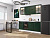 Кухонный гарнитур Дублин-03 195х60х214/Special Green