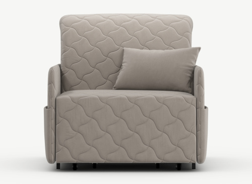 Кресло-кровать,Бежевый Велюр фото в интернет-магазине BestWood