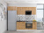 Кухонный гарнитур Флэт-01  260х60х214/Wotan Oak 2S фото в интернет-магазине BestWood