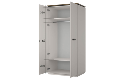 Шкаф 2DG 85х61,9х205,6 Персидский жемчуг/Амарок фото в интернет-магазине BestWood