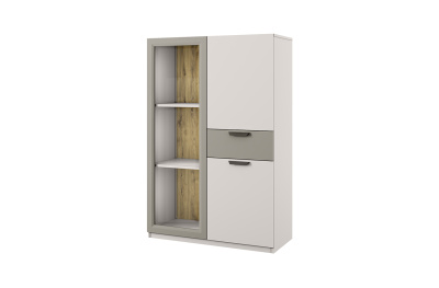 Шкаф с витриной 1V2D1S 90х40х136,4 Персидский жемчуг/Ирл.ликер фото в интернет-магазине BestWood