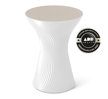 Стол журнальный Белый перламутр,32,7х32,7х44см.