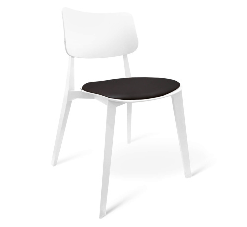 Обеденная группа 120х80х75,7 Белый/Черный фото в интернет-магазине BestWood